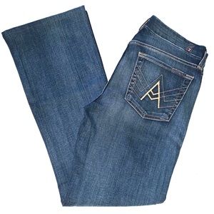 7 For All Mankind sz 27 ‘A’ Pocket dark blue jeans